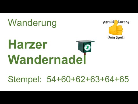 Harzer Wandernadel: Stempel 054, 060, 062, 063, 064 und 065