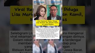 Download lagu Viral Rekaman Suara Diduga Lisa Mariana dan Ridwan Kamil, Ini yang Dibahas mp3
