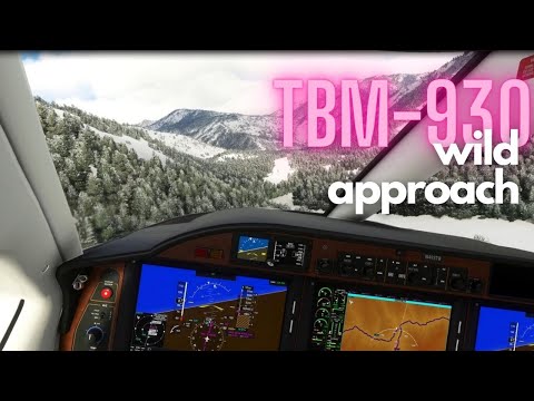 WILD APPROACH to S81 (Indian Creek) in the improved TBM 930.