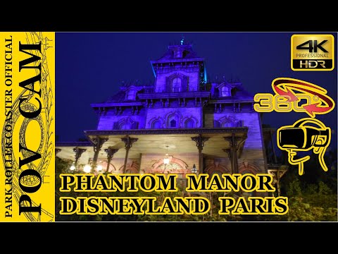 Phantom Manor - On Ride / POV CAM - 360° - Disneyland Paris