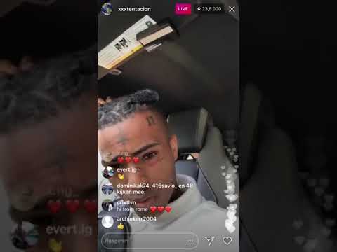 Xxxtentacion last live stream / response to trippie...