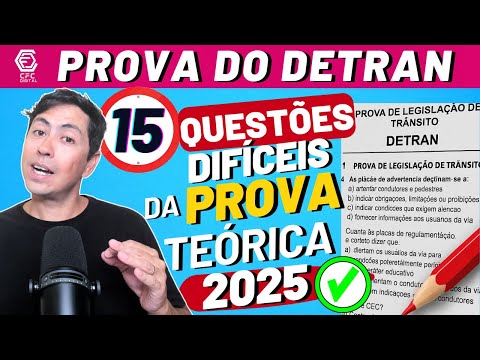 TRAFFIC LEGISLATION - DETRAN 2025 SIMULATION EXAM WITH 15 QUESTIONS - DETRAN 2025 EXAM REVIEW