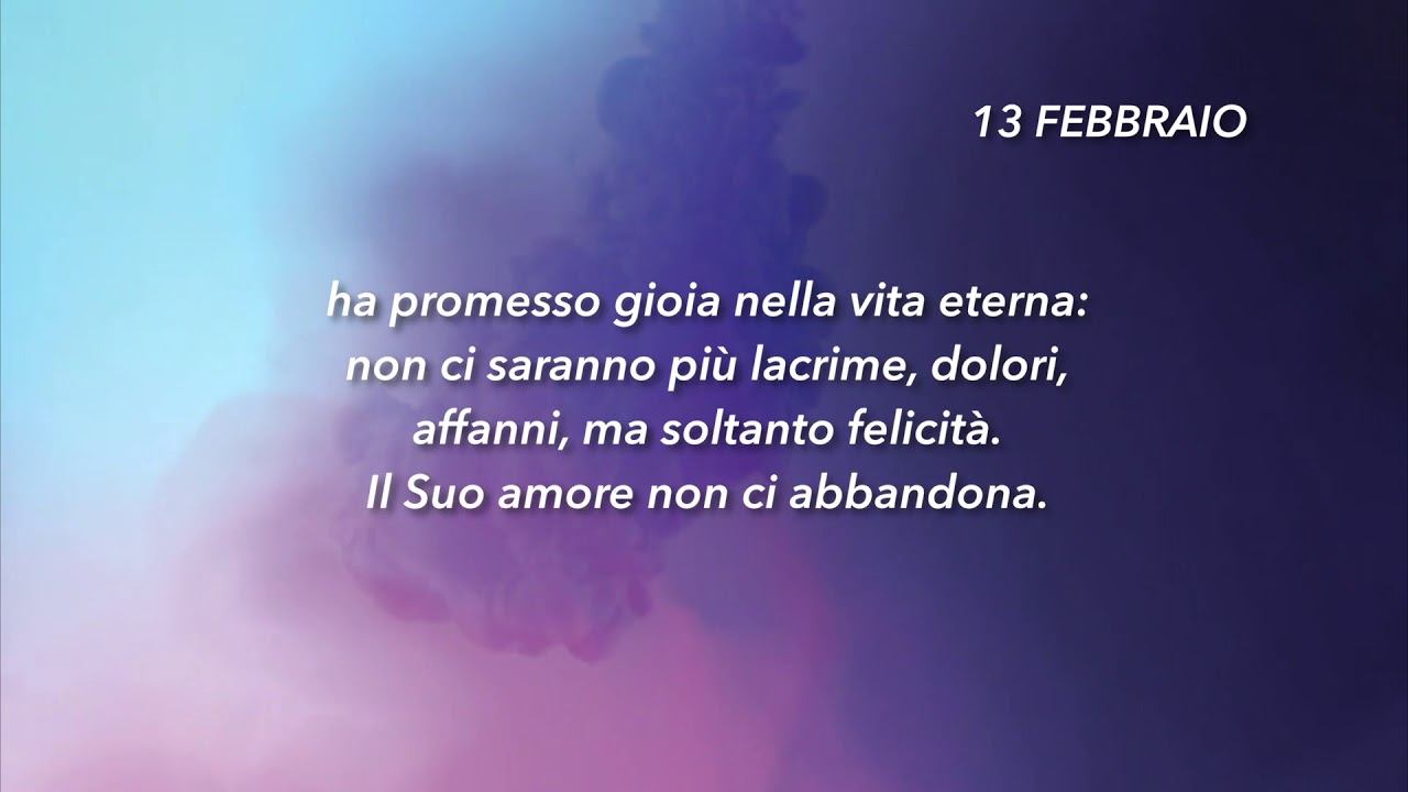 Meditazione Calendario "Parole di Vita" del 13 Febbraio 2019