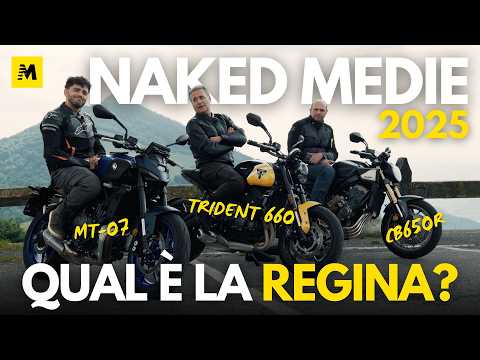 MT-07 vs Trident 660 vs CB650R: the NAKED MEDIE COMPARISON | 2,3,4 cylinders in COMPARISON!