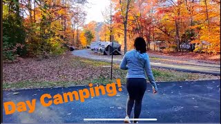 Sunlit Fall Escape Day Camping🏕️ A Perfect Alternative To Overnight Camping!