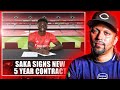 Saka Signs New 5 Year Contract Arsenal Draw With Liverpool Arteta Or The Players