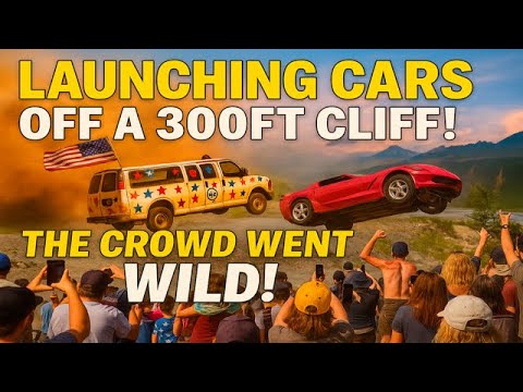 You Won't Believe 30+ Cars LAUNCH Off a 300FT Cliff in Alaska! (2025)