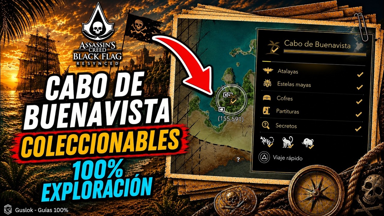 Cabo De Buenavista Exploración 100% – Todos Los Coleccionables Assassin’s Creed Black Flag Resynced Cabo De Buenavista Exploración 100% – Todos Los Coleccionables Assassin’s Creed Black Flag Resynced
