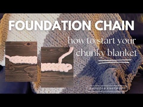 How to START your CHUNKY KNIT blanket | 2 foundation chain methods explained | beginner friendly