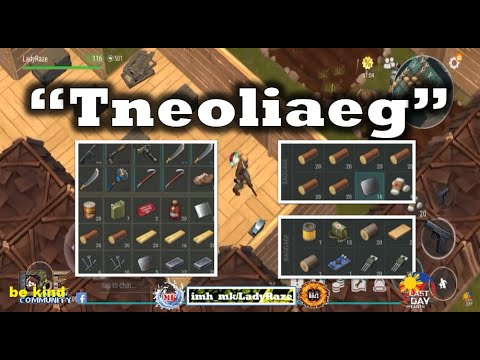 "Tneoliaeg" using tanning rack to block | REVENGE RAID - Last Day On Earth: Survival