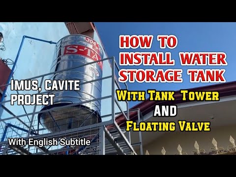 HOW TO INSTALL WATER STORAGE TANK -With Floating Valve ( With English Subtitle )