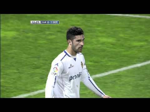 La Liga | Gol de Bruno Gama (0-1) en el Real Zaragoza - Deportivo de L | 10-11-2012 | J11
