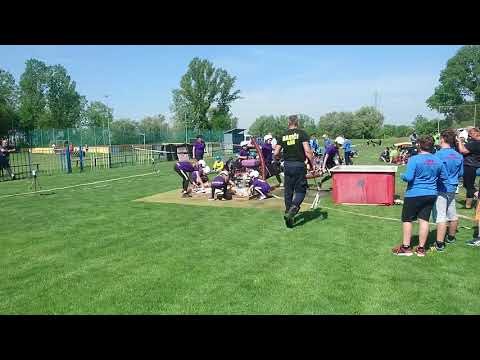 DHZ Kralova pri Senci - poziarny utok dievcata, 28.4.2018 Gáň