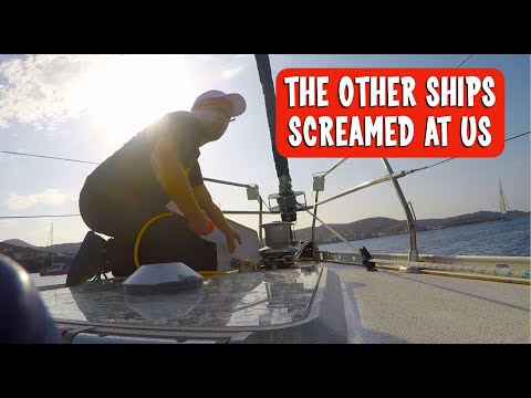 Sailing Greece Pt. 3 - Kythnos to Siros on a 50 Foot Yacht - Troubles Docking