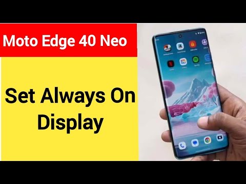 How to set always on display, always on display, Moto edge 40 Neo always on display kaise set karen