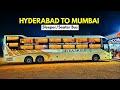 Hyderabad To Mumbai Shyamoli Volvo 9600 Sleeper Seater Experience Full Bus Vlog