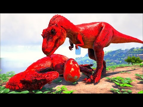 My Family Was Destroyed, Only I Was Left With An Egg, Red Albertosaurus! Ark Dino Evolved (PT/BR)