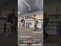 TERENCE CRAWFORD TRAINS WITH SHAKUR STEVENSON FOR SPENCE; BOTH THROW FAST EXPERT COMBOS!