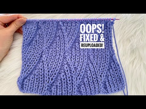 Japanese Wave Knitting Pattern Tutorial – Reversible Texture