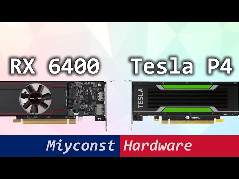 🇬🇧 Nvidia Tesla P4 and AMD RX 6400 – low profile graphics cards