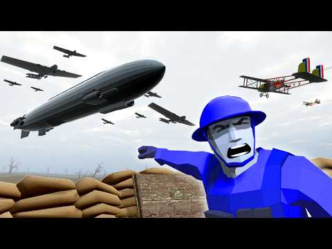 TRENCH DEFENSE as a WW1 JETPUNK Air Force Pilot in Ravenfield!