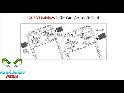 ☑️ CUBOT Rainbow 2 Insert Sim Card & Micro SD Card