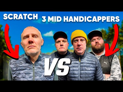 Can A SCRATCH GOLFER Beat 3 MID-HANDICAPPERS ?? | The Dales and Wayne Bridge v Jimmy Bullard