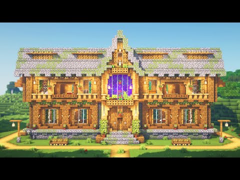 How to Build an Ultimate Wooden House + Interior in Minecraft • Tutorial