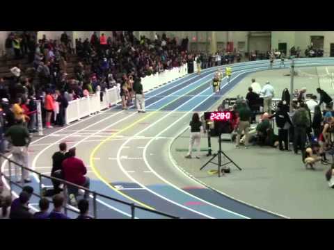 20150221 All-State Indoor Girls 4x400m relay - Oldow, Stier, Goulet, Amerantes 1st!