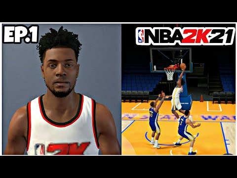 NBA 2K21 MOBILE MYCAREER EP#1 Creation and First Practice Game!!