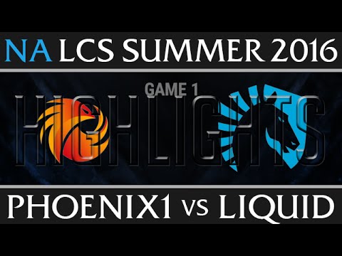 Phoenix 1 vs Liquid Highlights, Game 1 NA LCS Week 7 Day 2 Summer 2016 - P1 vs TL G1