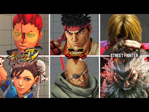 SF4 vs SF5 vs SF6 - Intro / Outro Comparison [English]