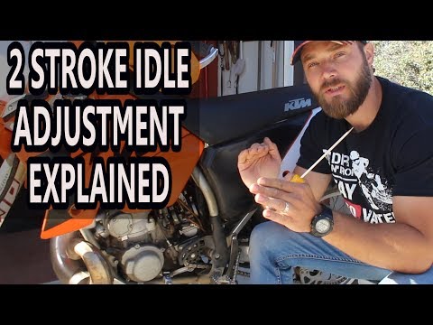 How to adjust idle on 2 stroke dirt bike - air screw adjustment 2 stroke.