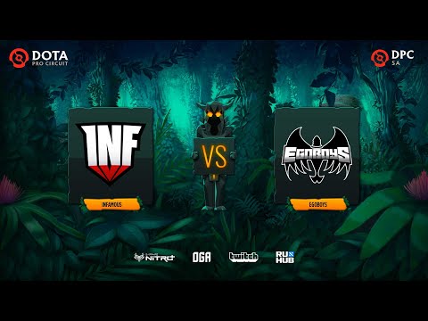 Infamous vs EgoBoys, Dota Pro Circuit 2021: S1 - SA, bo3, game 1 [JAM & Smile]