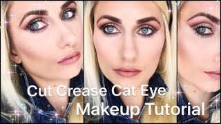 CUT CREASE CATEYE AND GLOWING SKIN