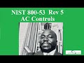 NIST 800 53 REV 5 AC CONTROLS (AC-1 )