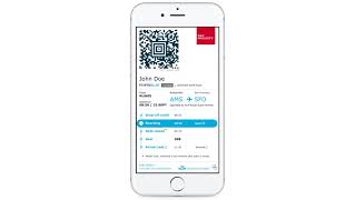 KLM flight info on WhatsApp