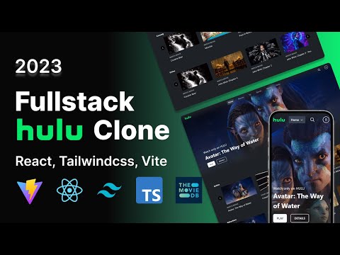 Build and deploy Full Stack Hulu clone using React Js, Vite, Tailwind Css, TMDB, Vercel 2023