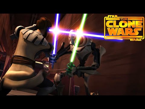 Grievous vs Kenobi on the Malevolence [4K HDR] - Star Wars: The Clone Wars