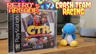 Crash Team Racing played on a PSONE and a Sony PVM-1351Q CRT monitor. Amazing game that rivals MK!