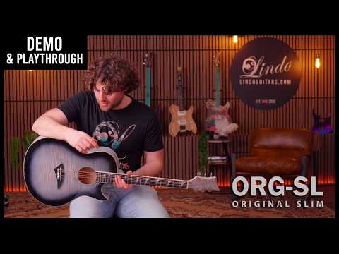 Lindo ORG-SL SlimLine Space Grey Electro Acoustic Guitar with Preamp and Chromatic Tuner - Designed in the UK | Limited Edition image 15