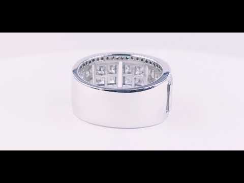 18K WHITE GOLD DIAMOND COCKTAIL RING BY GEMRIZE