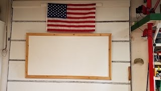 How to build and install a Dry Erase Marker Board on a Roll-Up Door