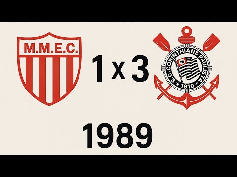 Mogi Mirim 1 x 3 Corinthians - 07 / 06 / 1989 - Campeonato Paulista 
