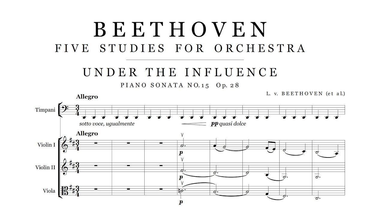Beethoven - Five Studies for Orchestra
