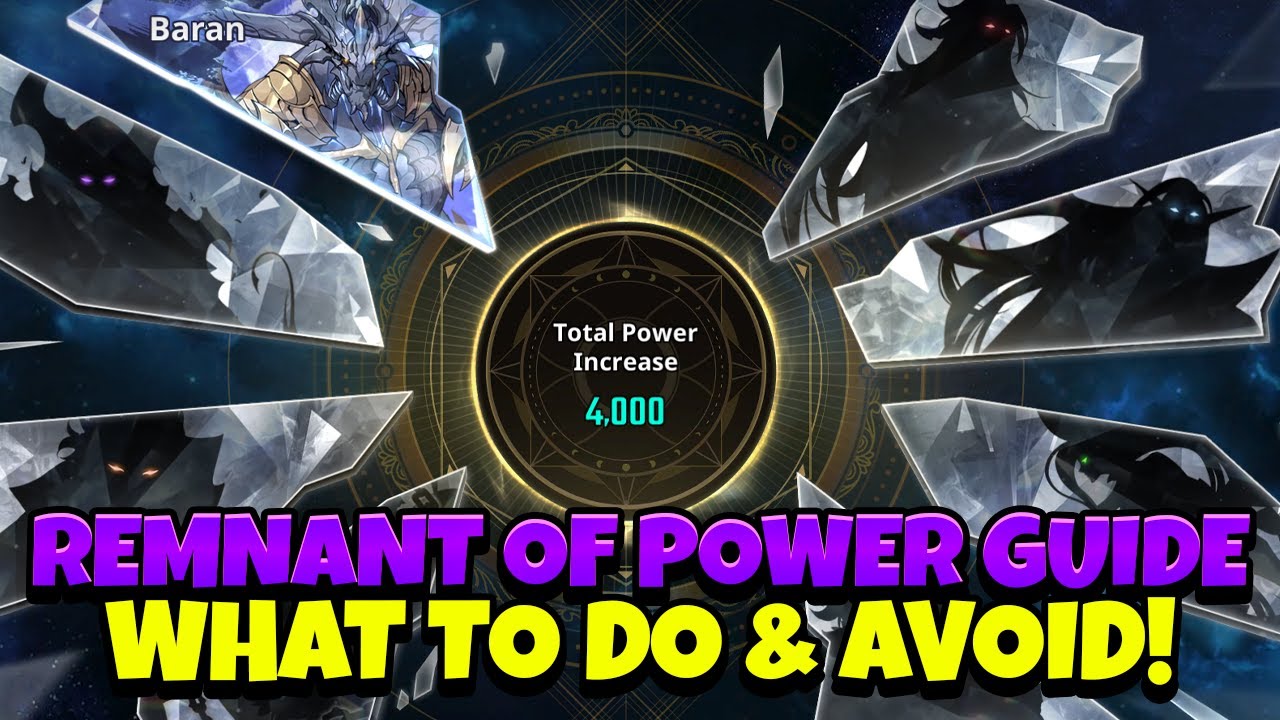 REMNANT OF POWER GUIDE! HOW IT WORKS & WHAT TO AVOID! SEE DESCRIPTION FOR! Leveling: Arise]