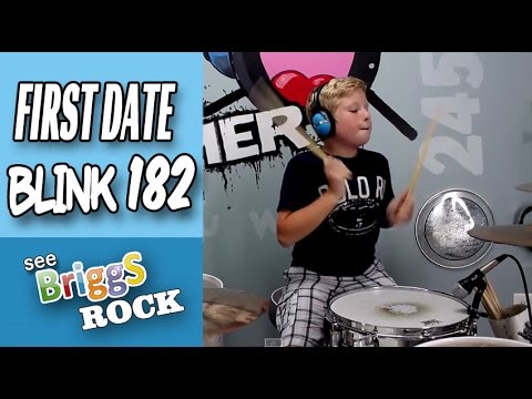Blink 182 First Date Drum Cover See Briggs Rock