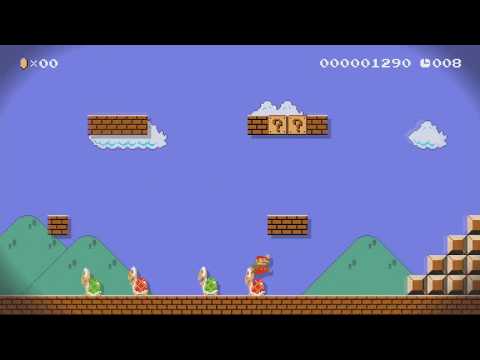 1-1 Super Mario Bros-Big Run 20' by PamelaBear - Super Mario Maker - No Commentary 1bk