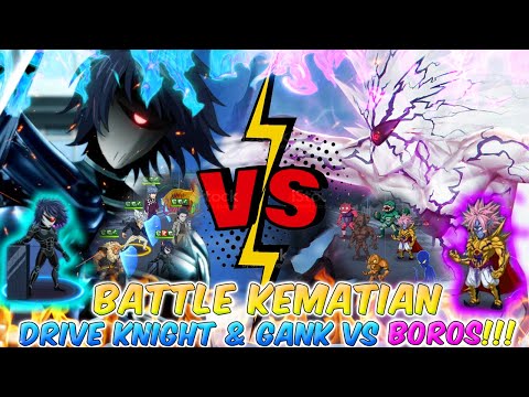 ⚔ BATTLE KEMATIAN! DRIVE KNIGHT & GANK VS BOROS!!! One Punch Man The Strongest Man