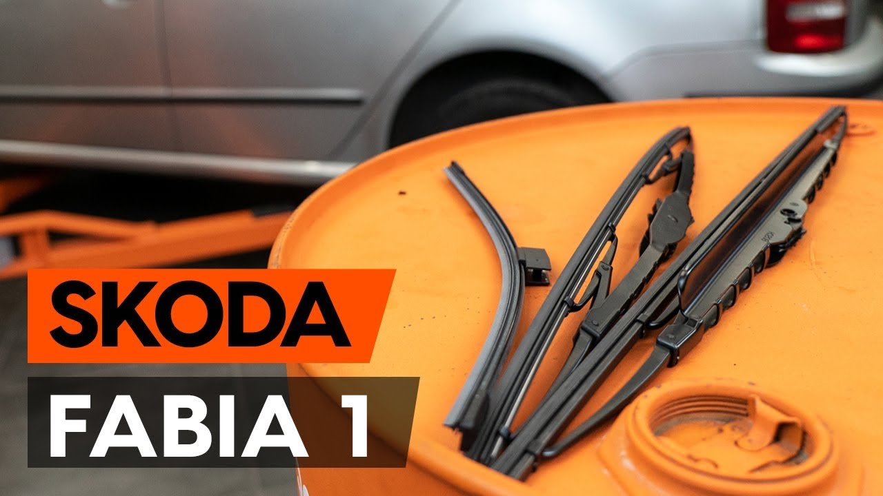Cómo cambiar: escobillas limpiaparabrisas de la parte delantera - Skoda Fabia 6Y5 | Guía de sustitución